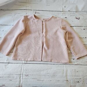Light Pink Ribbed Open Cardigan Size Small